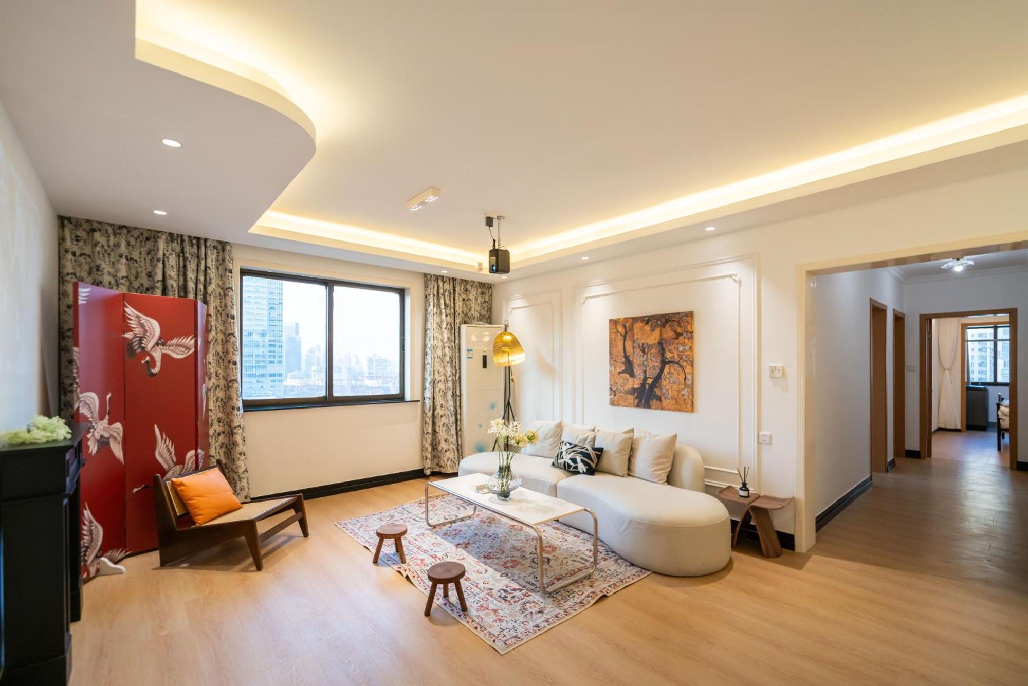 Shanghai Yi Du Apartments Downtown - Near Nanjing West Road Subway מראה חיצוני תמונה