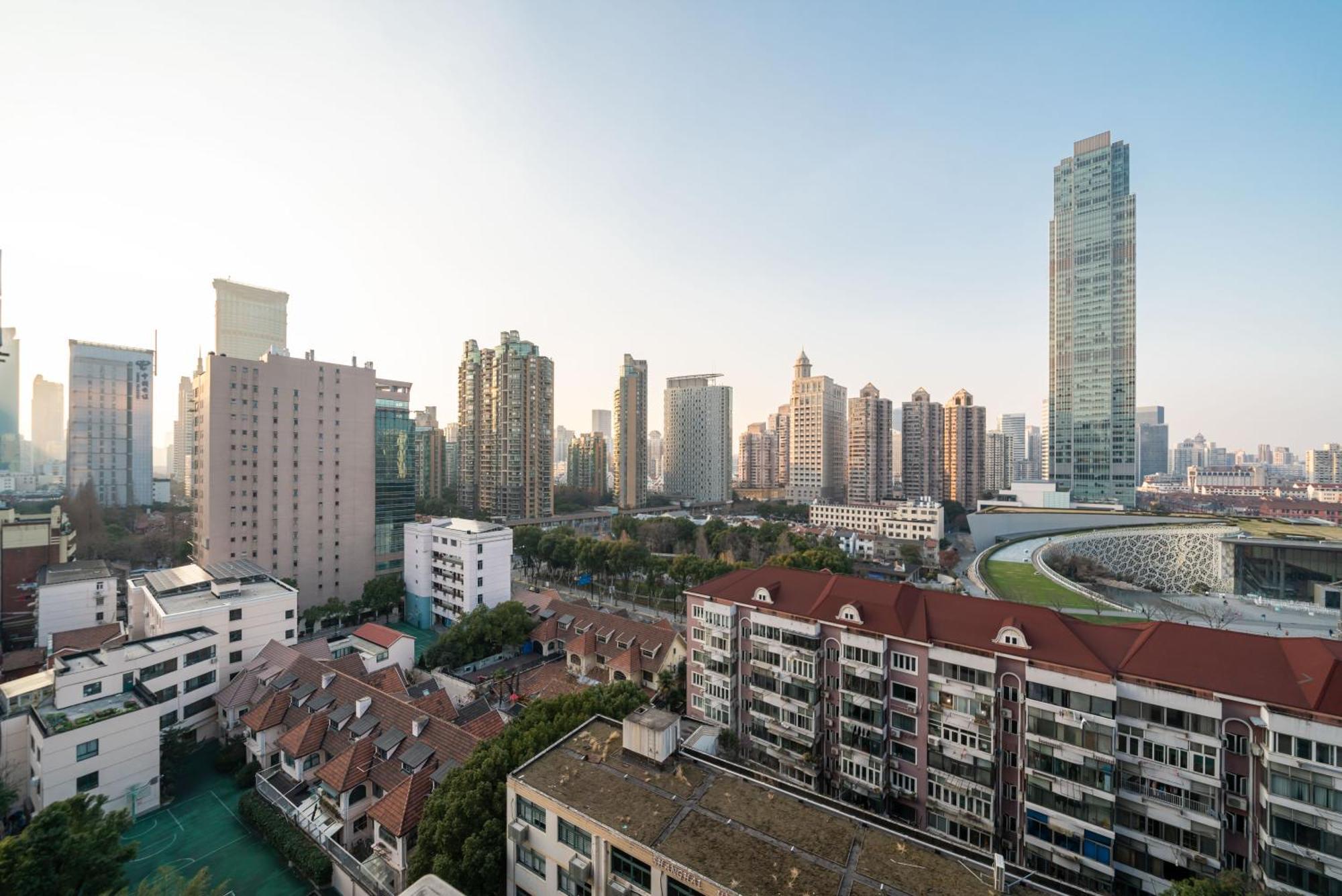 Shanghai Yi Du Apartments Downtown - Near Nanjing West Road Subway מראה חיצוני תמונה